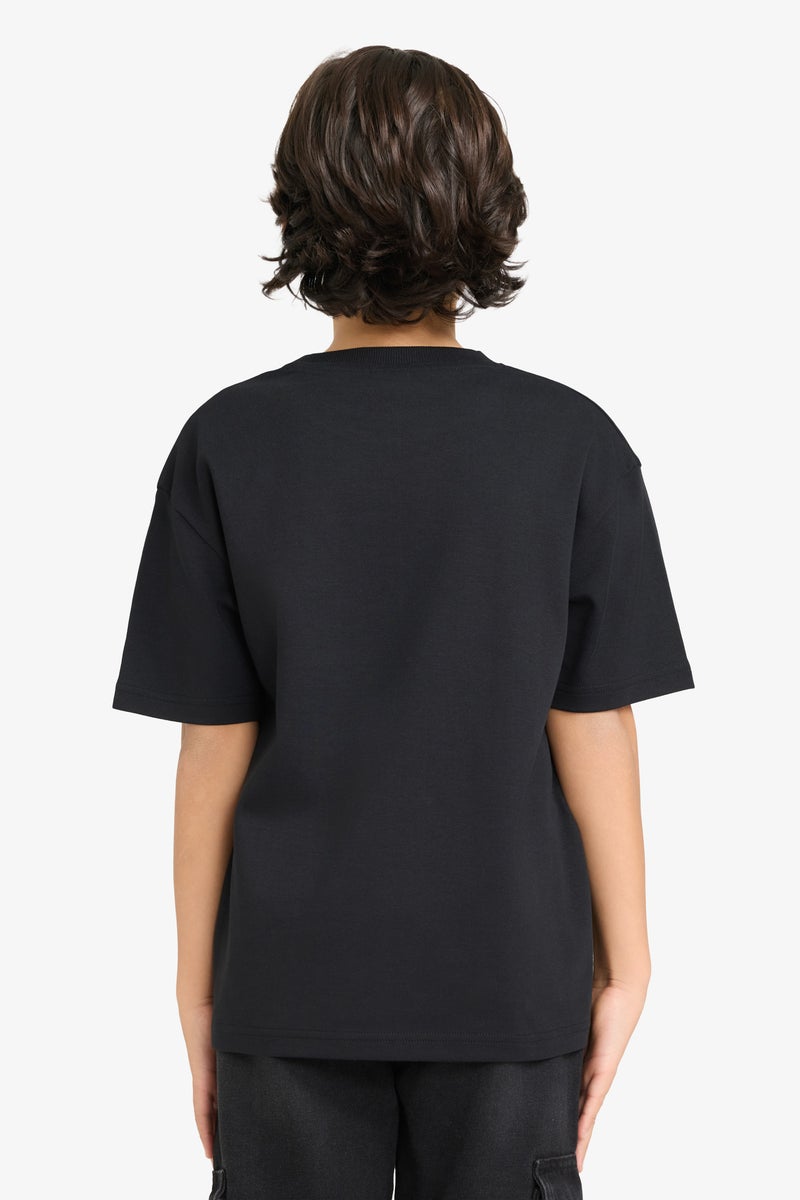 ديفاكتو تيشيرت اولادي نص كم اوفر سايز بريميوم - Image 5